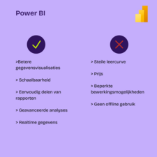 Van Excel naar Power BI - voordelen Power BI