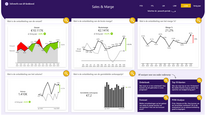 Power BI-dashboard Sales & marge met Exact Globe - Overzichtspagina